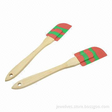 LFGB/FDA Food-grade Silicone Spatula with Wooden Handle, New Arrival